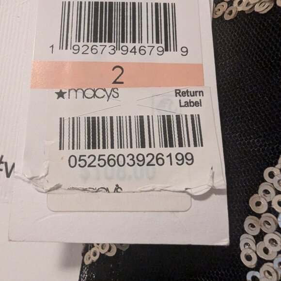 Kensie Black Sequined Cocktail Dress NWT Size 2 - Picture 5 of 11